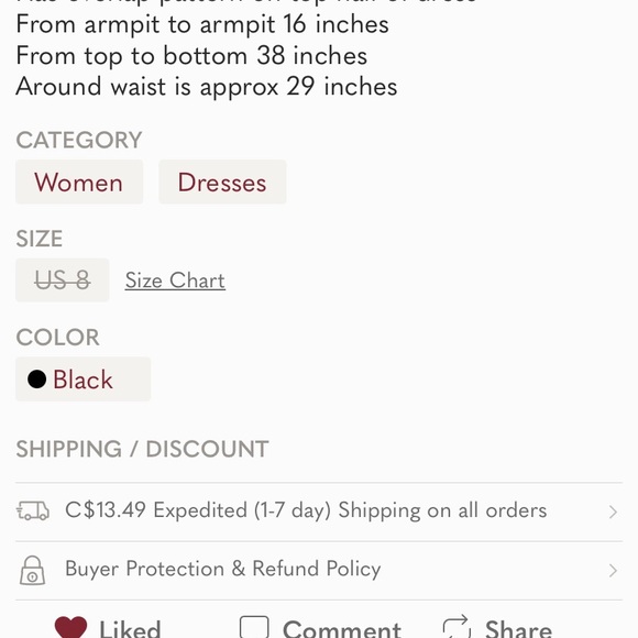 Joseph Ribkoff 8 black dress with rosette - Picture 5 of 6